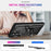 For Samsung Galaxy S25 Ultra Case PC+TPU Phone Cover with Rotary Ring Kickstand - Black - 2