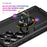 For Samsung Galaxy S25 Ultra Case PC+TPU Phone Cover with Rotary Ring Kickstand - Black - 3