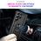For Samsung Galaxy S25 Ultra Case PC+TPU Phone Cover with Rotary Ring Kickstand - Black - 6