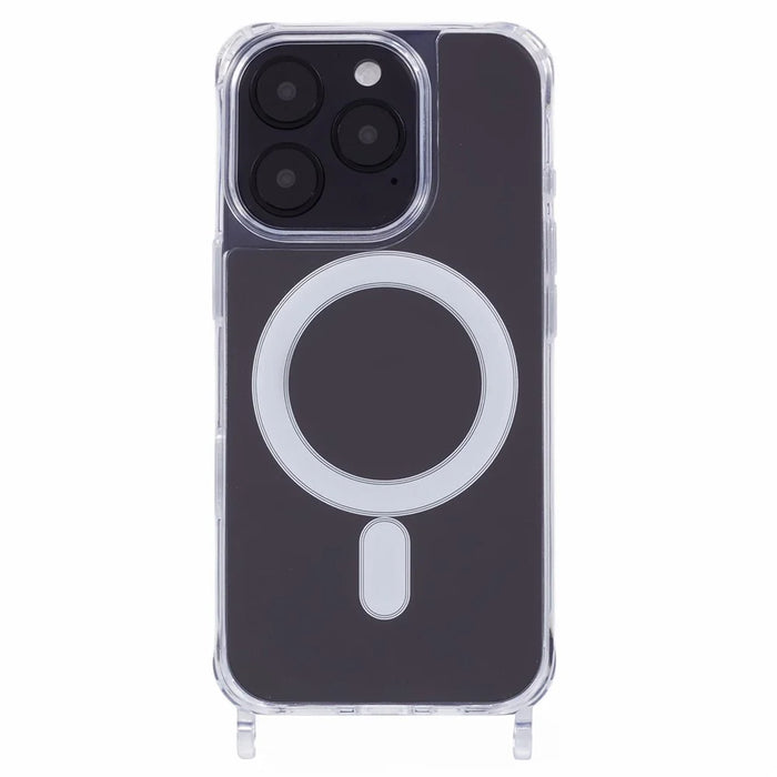 For iPhone 16 Pro Max Case Compatible with MagSafe TPU+PC 1.5mm Clear Phone Cover with Lanyard Holes - 3