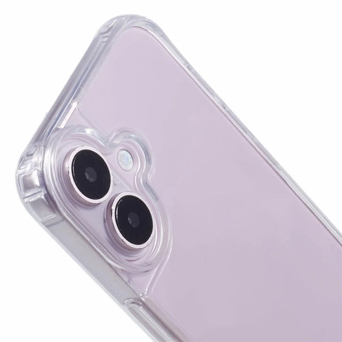 For iPhone 16 Plus Case PC+TPU 1.5mm Clear Phone Cover with Lanyard Holes - 5