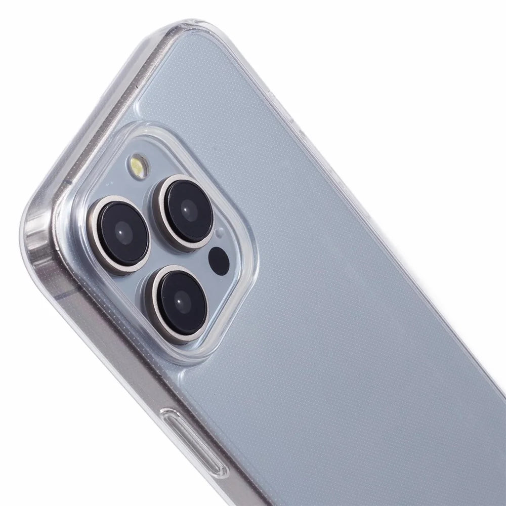 For iPhone 15 Pro Max Case TPU 1.8mm Clear Phone Cover with Lanyard Holes - 5