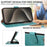 For iPhone 13 Pro Case RFID Blocking Wallet Stand Leather Flip Phone Cover with Slim Strap - Green - 7