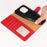For iPhone 16 Pro Case RFID Blocking Wallet Stand Leather Flip Phone Cover with Slim Strap - Red - 4