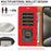 For iPhone 16 Pro Case RFID Blocking Wallet Stand Leather Flip Phone Cover with Slim Strap - Red - 5