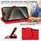 For iPhone 16 Pro Case RFID Blocking Wallet Stand Leather Flip Phone Cover with Slim Strap - Red - 6