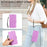 For iPhone 15 Pro Max Case RFID Blocking Wallet Stand Leather Flip Phone Cover with Slim Strap - Purple - 7