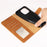 For iPhone 16 Pro Max Case RFID Blocking Wallet Stand Leather Flip Phone Cover with Slim Strap - Brown - 4