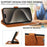 For iPhone 16 Pro Max Case RFID Blocking Wallet Stand Leather Flip Phone Cover with Slim Strap - Brown - 6
