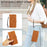 For iPhone 16 Pro Max Case RFID Blocking Wallet Stand Leather Flip Phone Cover with Slim Strap - Brown - 7