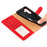 For Samsung Galaxy S24+ Case RFID Blocking Wallet Stand Leather Flip Phone Cover with Slim Strap - Red - 5