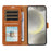 For Samsung Galaxy S24 Case RFID Blocking Wallet Stand Leather Flip Phone Cover with Slim Strap - Brown - 2
