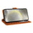 For Samsung Galaxy S24 Case RFID Blocking Wallet Stand Leather Flip Phone Cover with Slim Strap - Brown - 3
