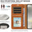 For Samsung Galaxy S24 Case RFID Blocking Wallet Stand Leather Flip Phone Cover with Slim Strap - Brown - 7
