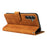 For Samsung Galaxy A35 5G Case with Thickened Strap RFID Blocking Wallet Stand Leather Flip Phone Cover - Brown - 3