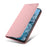 For Google Pixel 8 Pro Case RFID Blocking Strong Magnetic Leather Wallet Phone Cover - Pink - 6