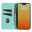 For iPhone 13 Pro Case RFID Blocking Strong Magnetic Leather Wallet Phone Cover - Mint Green - 2