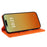 For iPhone 15 Pro Case RFID Blocking Strong Magnetic Leather Wallet Phone Cover - Orange - 3