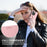 For iPhone 16 Pro Case RFID Blocking Strong Magnetic Leather Wallet Phone Cover - Pink - 6