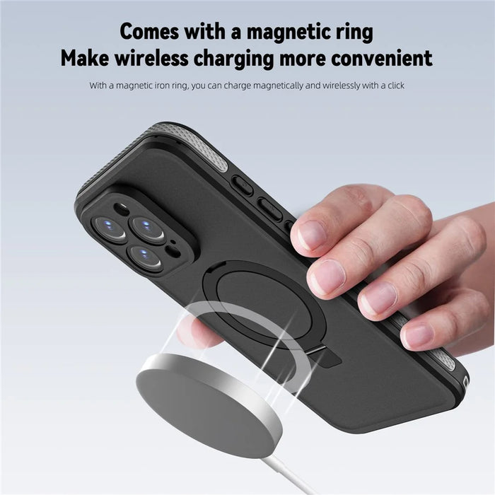 REDPEPPER IP68 Waterproof Case For iPhone 16 Pro Max Phone Back Cover Kickstand Compatible with MagSafe - 4