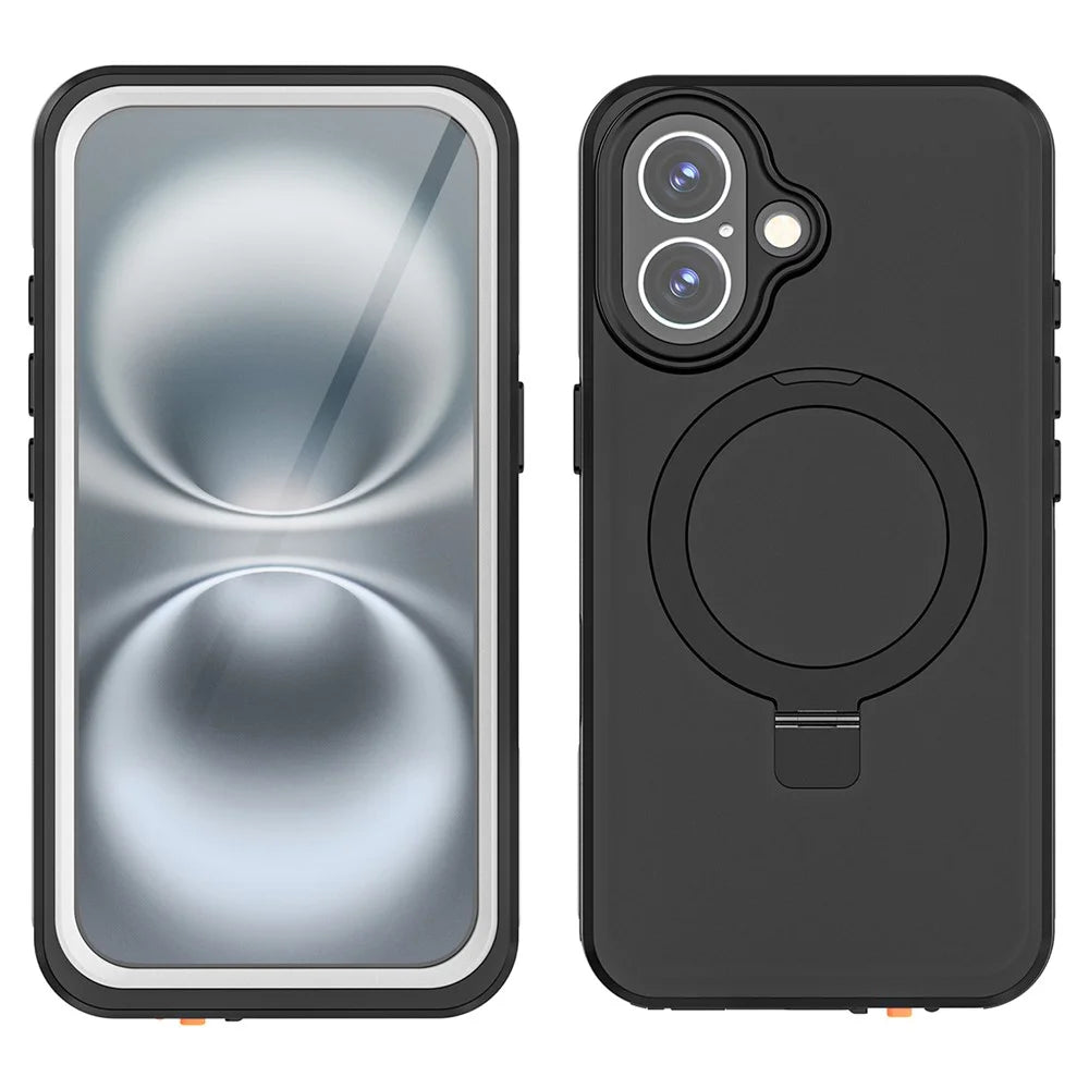 REDPEPPER IP68 Waterproof Case For iPhone 16 Phone Back Cover Kickstand Compatible with MagSafe - 1