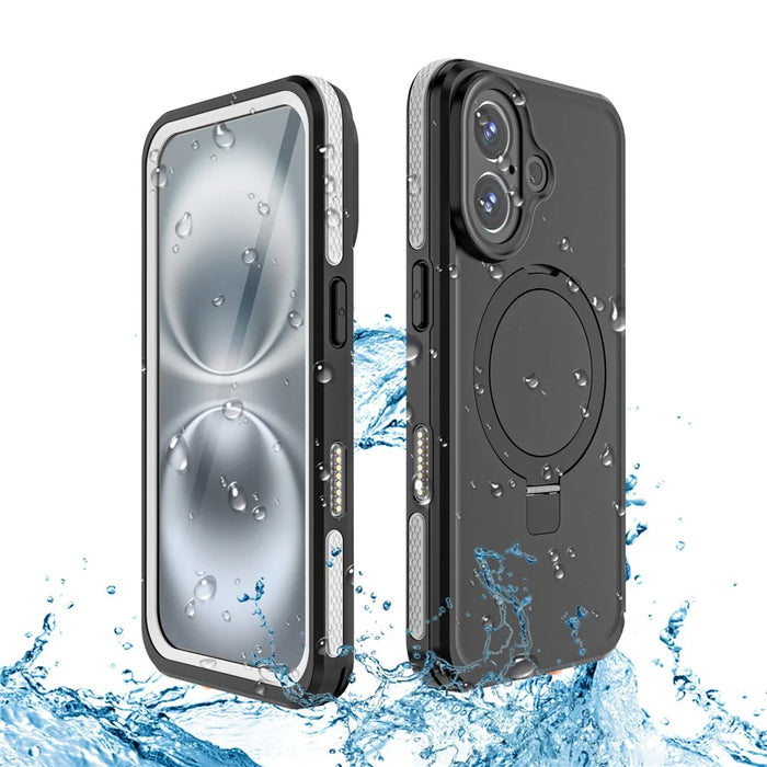 REDPEPPER IP68 Waterproof Case For iPhone 16 Phone Back Cover Kickstand Compatible with MagSafe - 3