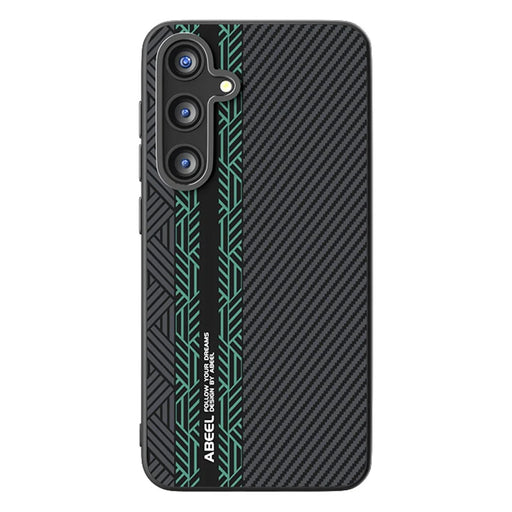 ABEEL For Samsung Galaxy S24 Magnetic Case PC + TPU + Aluminum Alloy + PU Leather Slim Phone Back Cover - Texture 2 - 1