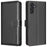 BINFEN COLOR BF32 For Samsung Galaxy A36 5G Leather Case Wallet RFID Blocking Phone Cover - Black - 1