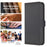 BINFEN COLOR BF31 For Samsung Galaxy A36 5G Case PU Leather Flip Folio Phone Wallet Cover - Black - 4