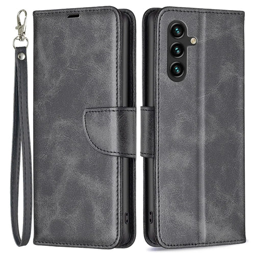 For Samsung Galaxy A36 5G Case Shockproof PU Leather Cover with Wallet Card Slots - Black - 1