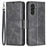 For Samsung Galaxy A36 5G Case Shockproof PU Leather Cover with Wallet Card Slots - Black - 1