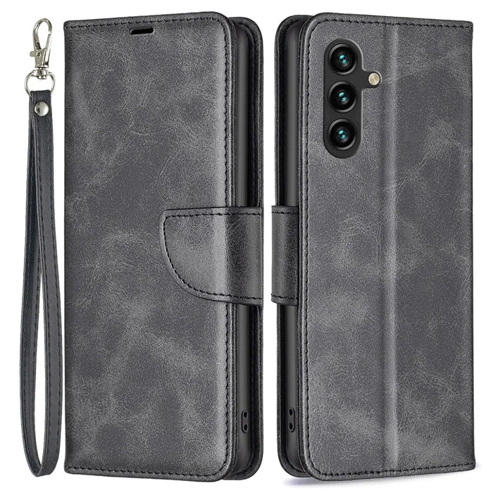 For Samsung Galaxy A36 5G Case Shockproof PU Leather Cover with Wallet Card Slots - Black - 1