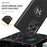 For Samsung Galaxy S25 Ultra Case PC+TPU Phone Cover with Rotatable Ring Holder - Black - 4