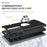 For Samsung Galaxy S25 Ultra Case PC+TPU Phone Cover with Rotatable Ring Holder - Black - 5