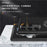 For Samsung Galaxy S25 Ultra Case PC+TPU Phone Cover with Rotatable Ring Holder - Black - 6