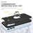 For Samsung Galaxy S25 Case PC+TPU Phone Cover with Rotatable Ring Holder - Blue - 5