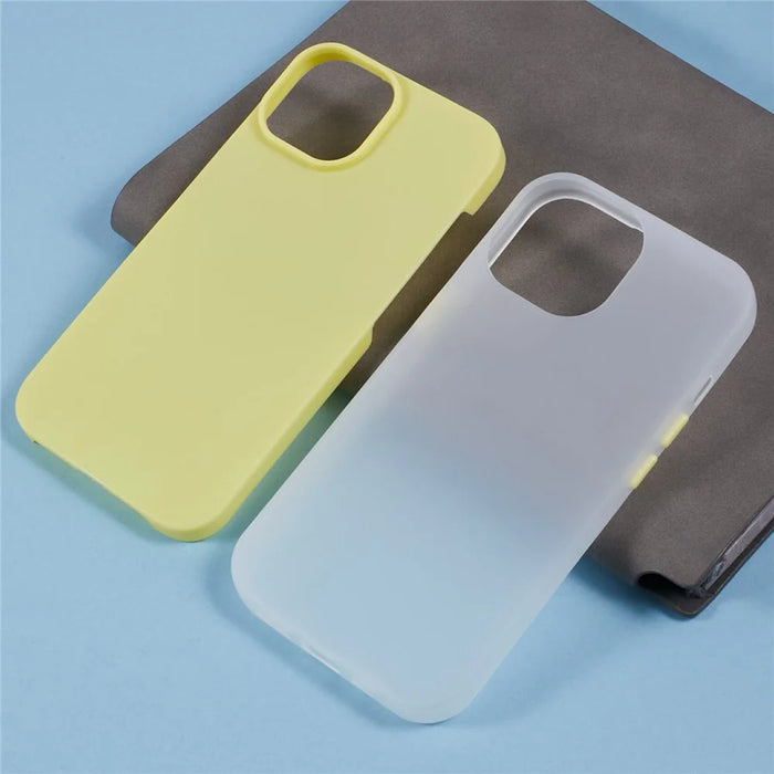 For iPhone 15 Case Detachable TPU Shockproof Phone Cover - Yellow - 6