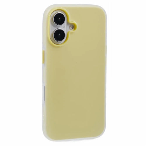 For iPhone 16 Plus Case Detachable TPU Shockproof Phone Cover - Yellow - 1