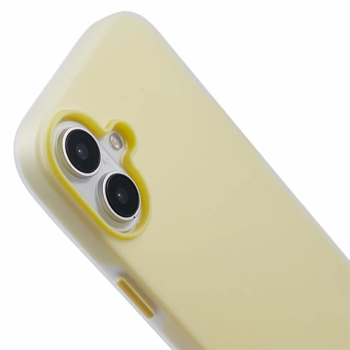 For iPhone 16 Plus Case Detachable TPU Shockproof Phone Cover - Yellow - 4