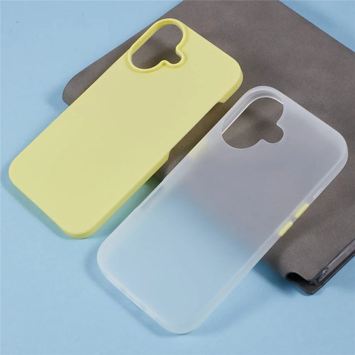 For iPhone 16 Plus Case Detachable TPU Shockproof Phone Cover - Yellow - 6