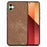 For Samsung Galaxy A06 4G Case Retro Leather + TPU Shockproof Protective Phone Cover - Brown - 1