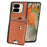 For Google Pixel 9 Pro Fold 5G Case Card Holder Leather Back Cover with Card Knife - Brown - 4