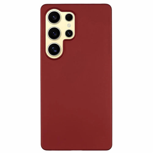 For Samsung Galaxy S25 Ultra Case Hard PC Frosted Minimalist Phone Cover - Red - 1