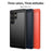MOFI For Samsung Galaxy S25 Ultra Back Cover  Brushed Texture Carbon Fiber Soft TPU Case - Black - 3