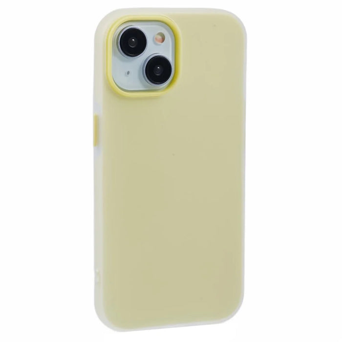 For iPhone 13 Case Detachable TPU Shockproof Phone Cover - Yellow - 1