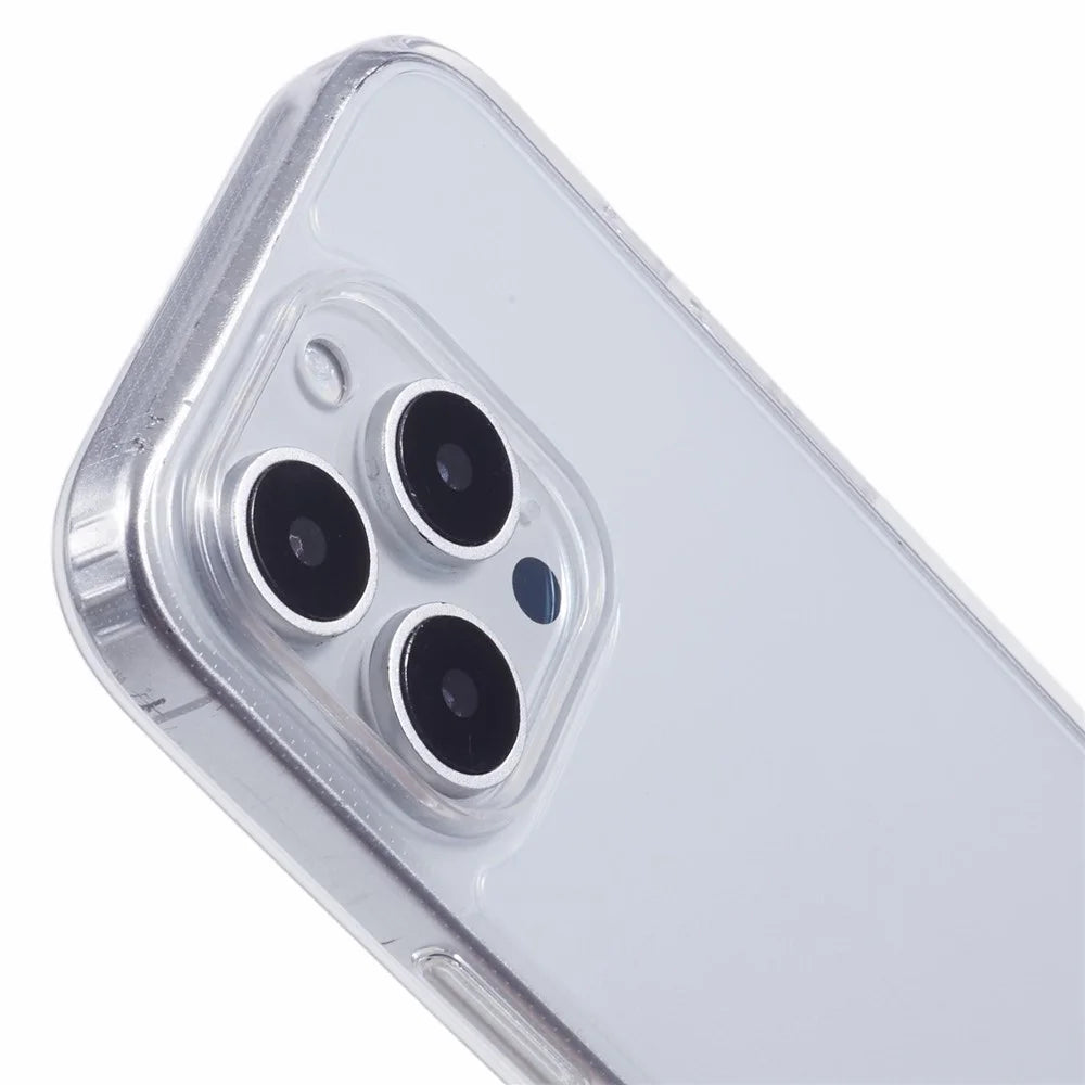 For iPhone 16 Pro Case TPU 1.8mm Clear Phone Cover with Lanyard Holes - 5