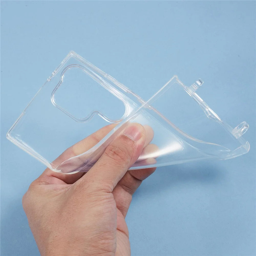 For Samsung Galaxy S23 Ultra Case TPU 1.8mm Clear Phone Cover with Lanyard Holes - 7