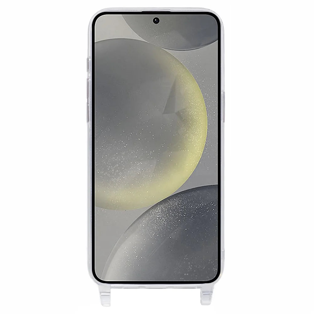 For Samsung Galaxy S24+ Case TPU 1.8mm Clear Phone Cover with Lanyard Holes - 2
