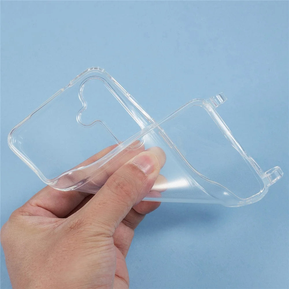 For Samsung Galaxy A35 5G Case TPU 1.8mm Clear Phone Cover with Lanyard Holes - 7