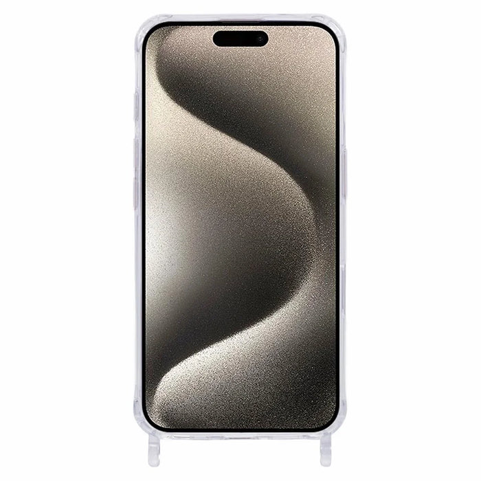 For iPhone 15 Pro Max Case Compatible with MagSafe TPU+PC 1.5mm Clear Phone Cover with Lanyard Holes - 2